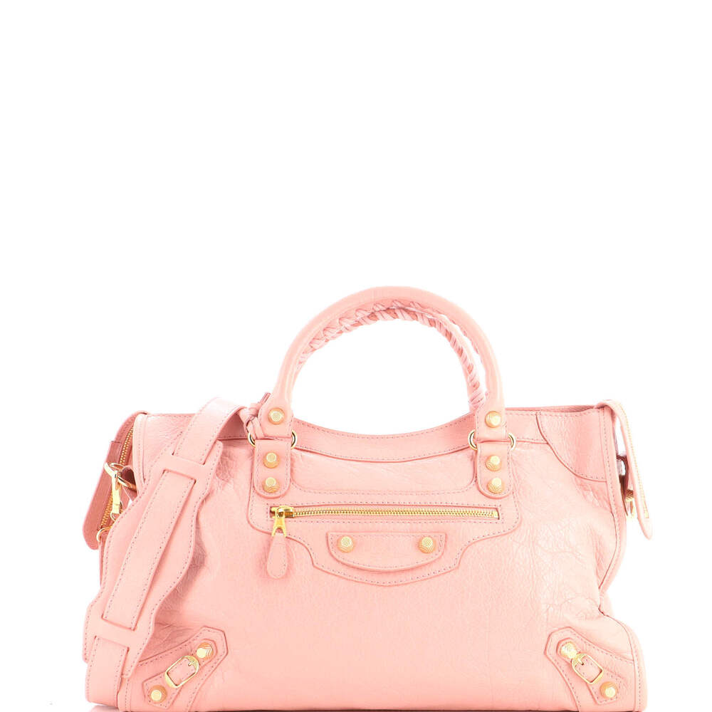 Balenciaga Medium City Giant Studs Bag Leather - Gem